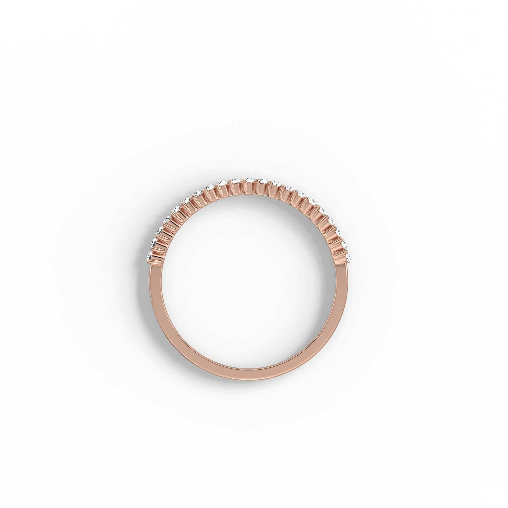 0.18CTW Half Eternity Stackable Ring - 