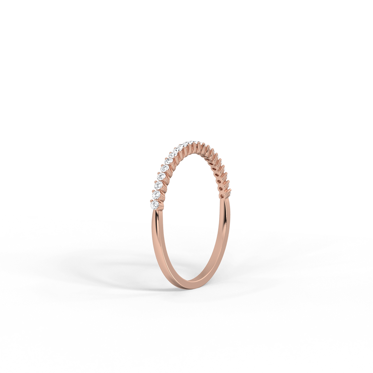 0.18CTW Half Eternity Stackable Ring - 