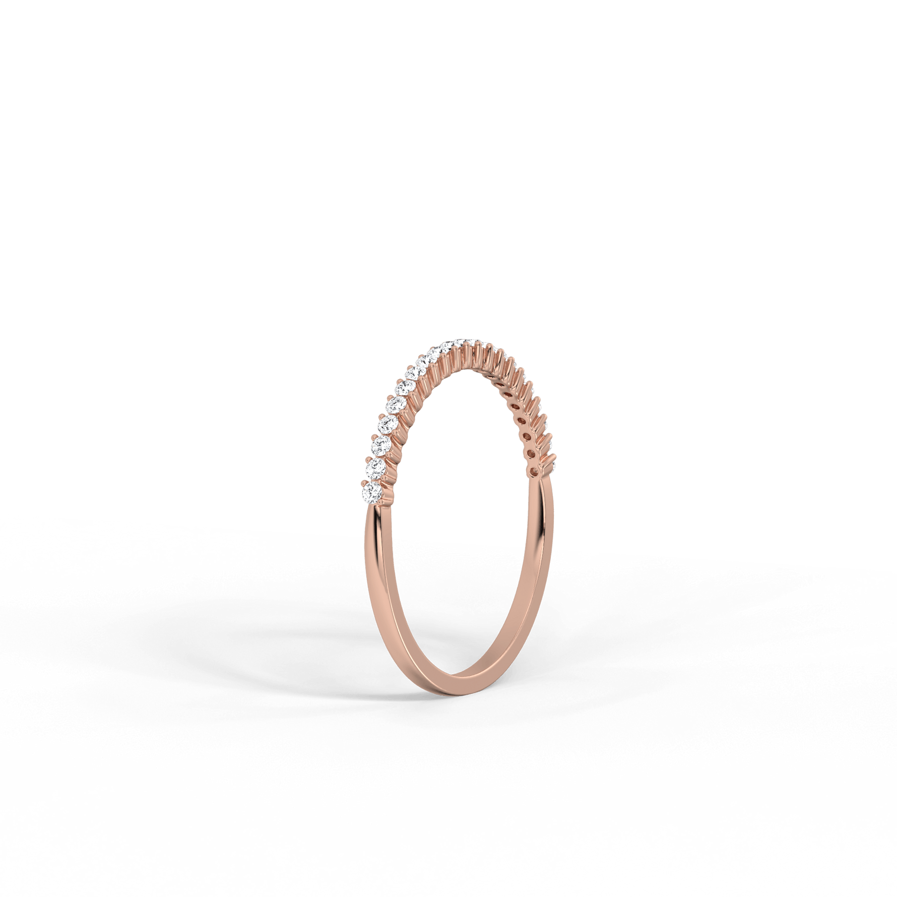 0.18CTW Half Eternity Stackable Ring - 