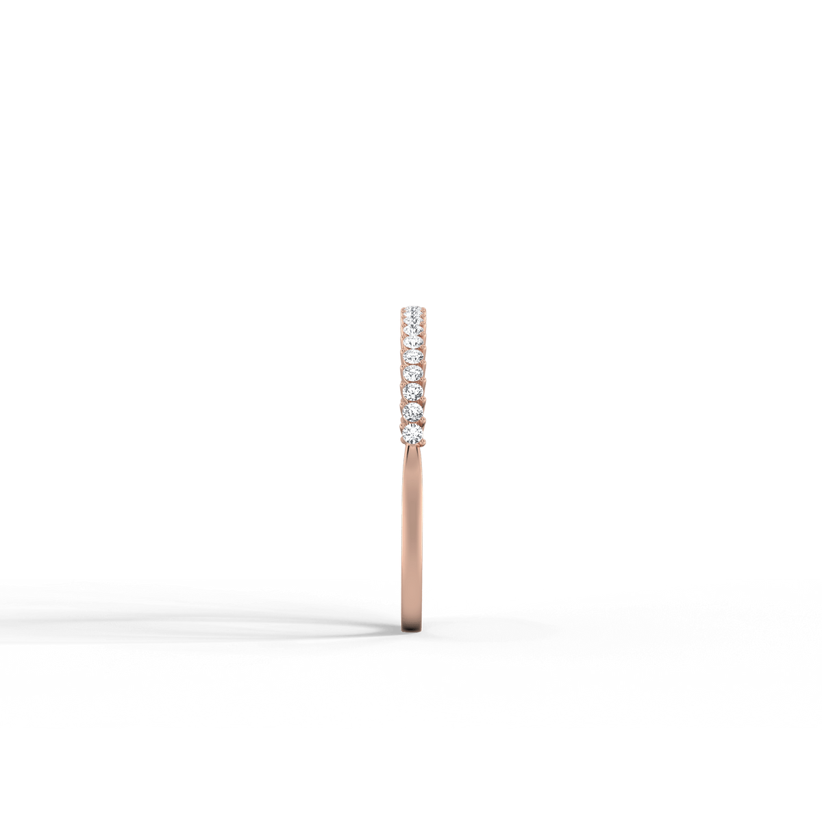 0.18CTW Half Eternity Stackable Ring - 