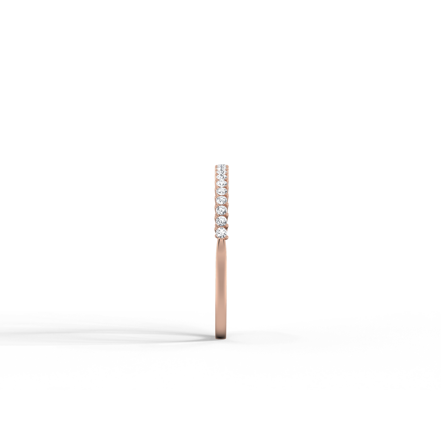 0.18CTW Half Eternity Stackable Ring - 