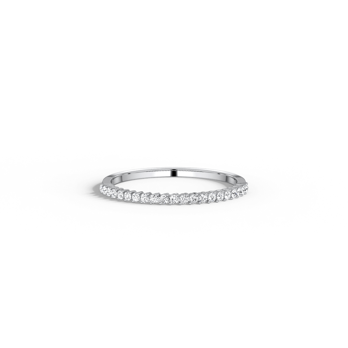 0.18CTW Half Eternity Stackable Ring - 