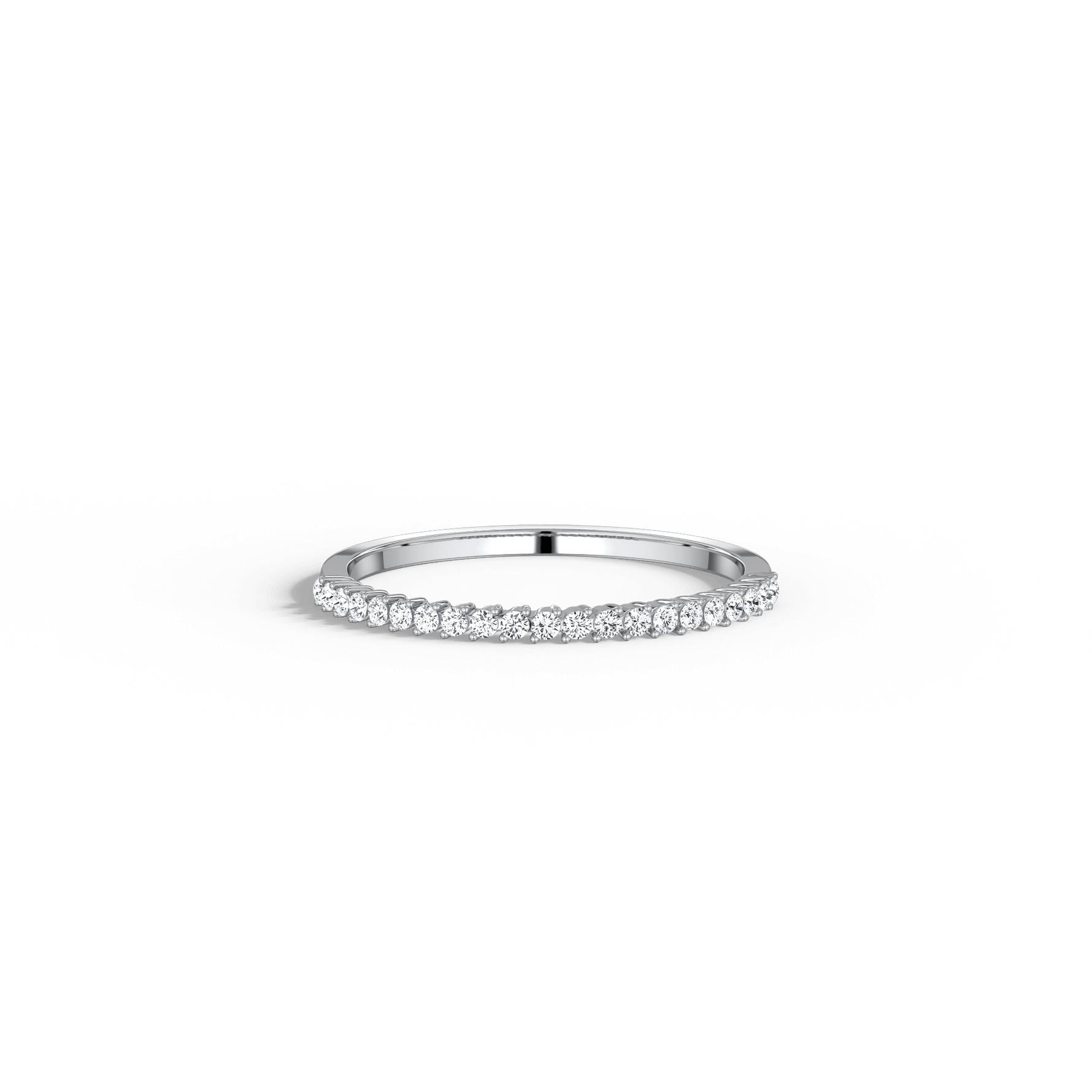 0.18CTW Half Eternity Stackable Ring - 