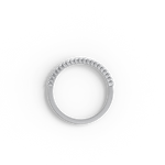 0.18CTW Half Eternity Stackable Ring - 