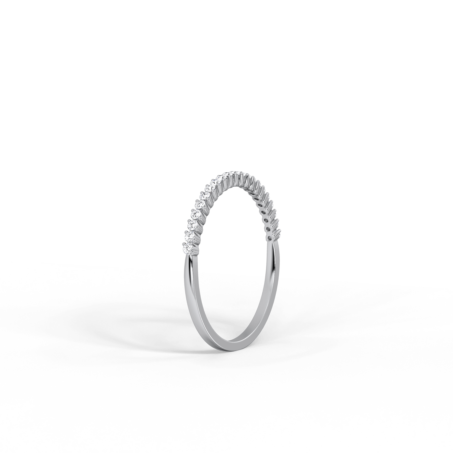 0.18CTW Half Eternity Stackable Ring - 