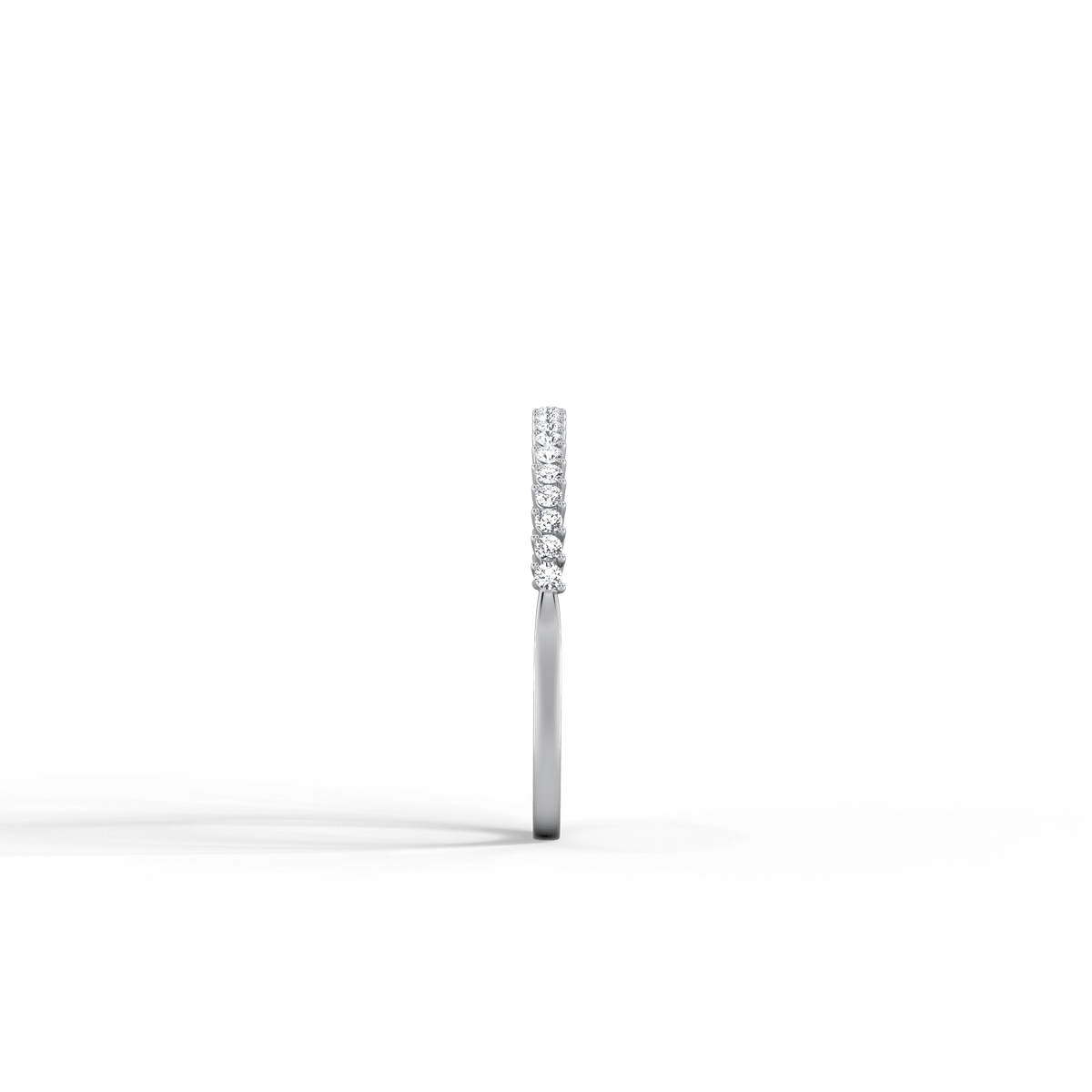 0.18CTW Half Eternity Stackable Ring - 