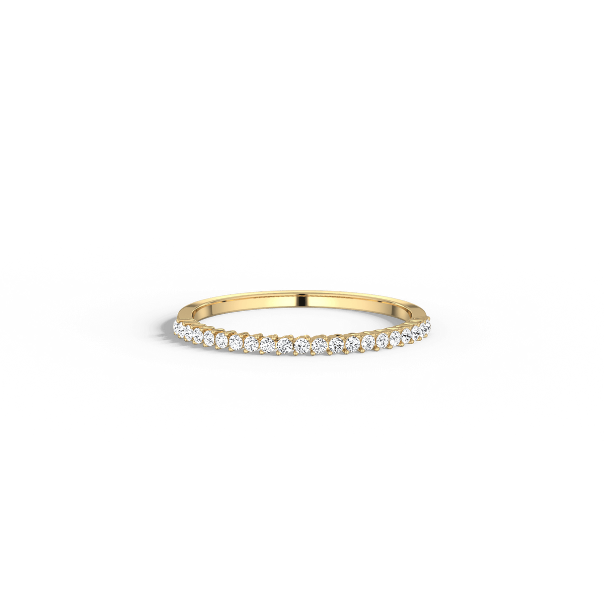 0.18CTW Half Eternity Stackable Ring - 