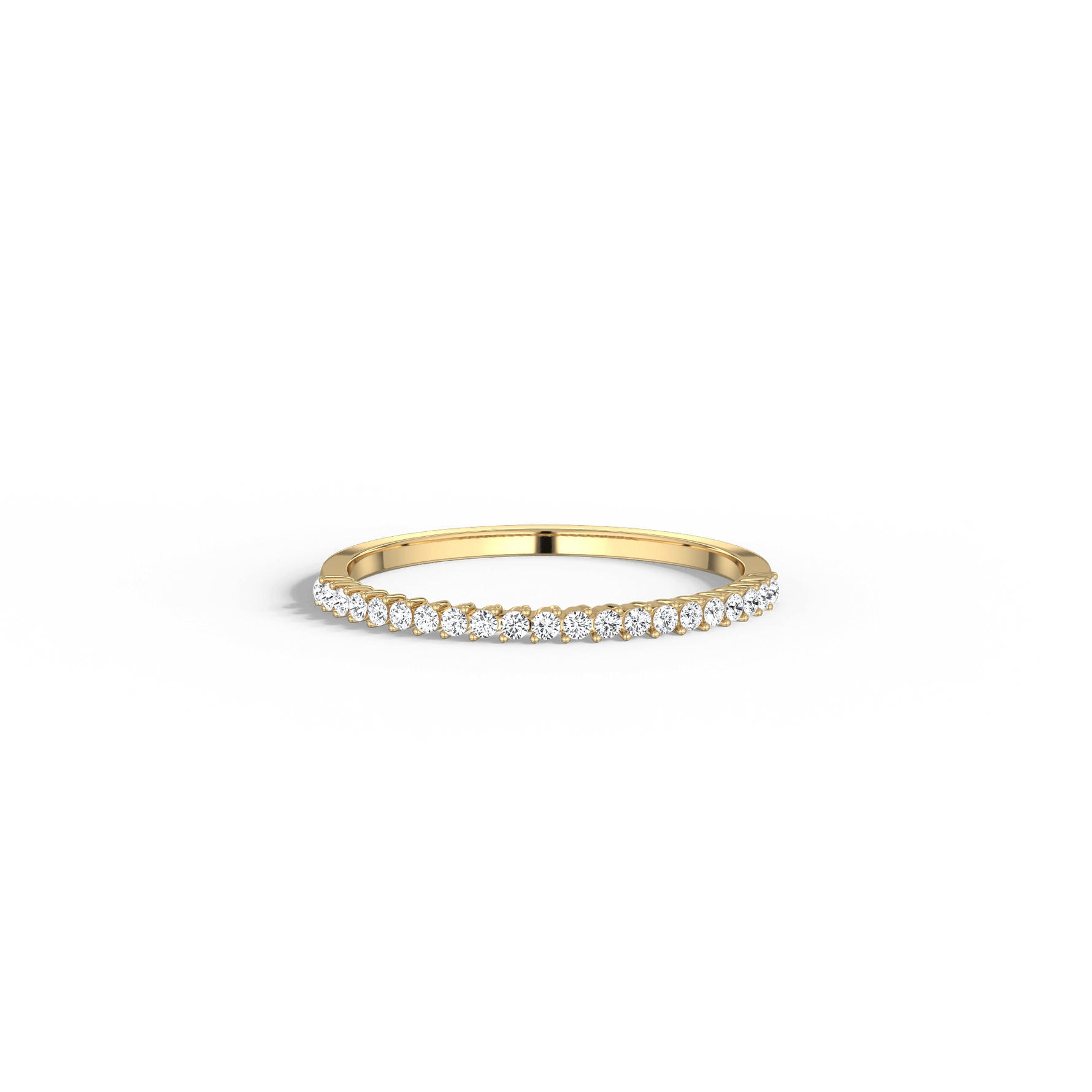 0.18CTW Half Eternity Stackable Ring - 
