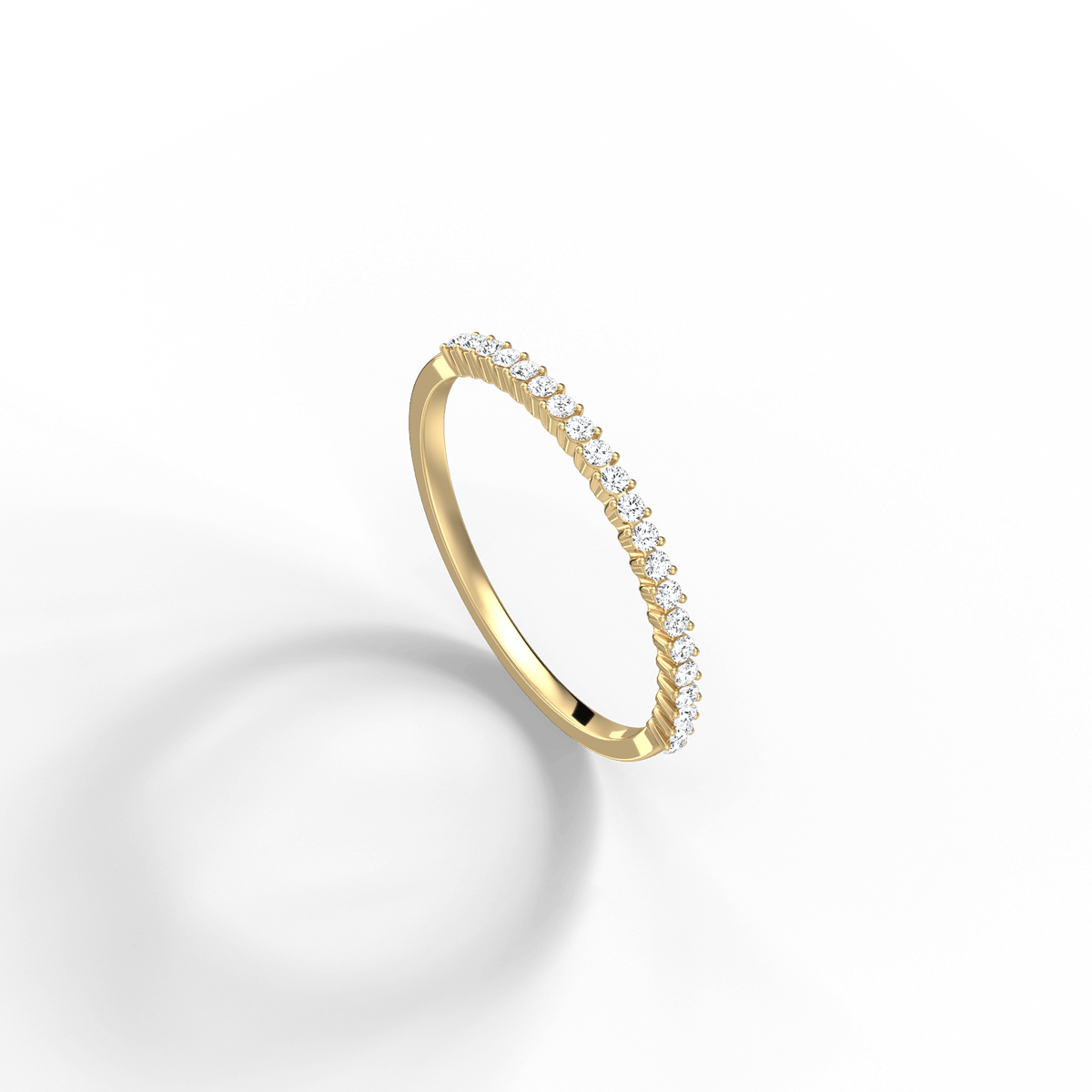 0.18CTW Half Eternity Stackable Ring - 