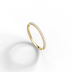 0.18CTW Half Eternity Stackable Ring - 