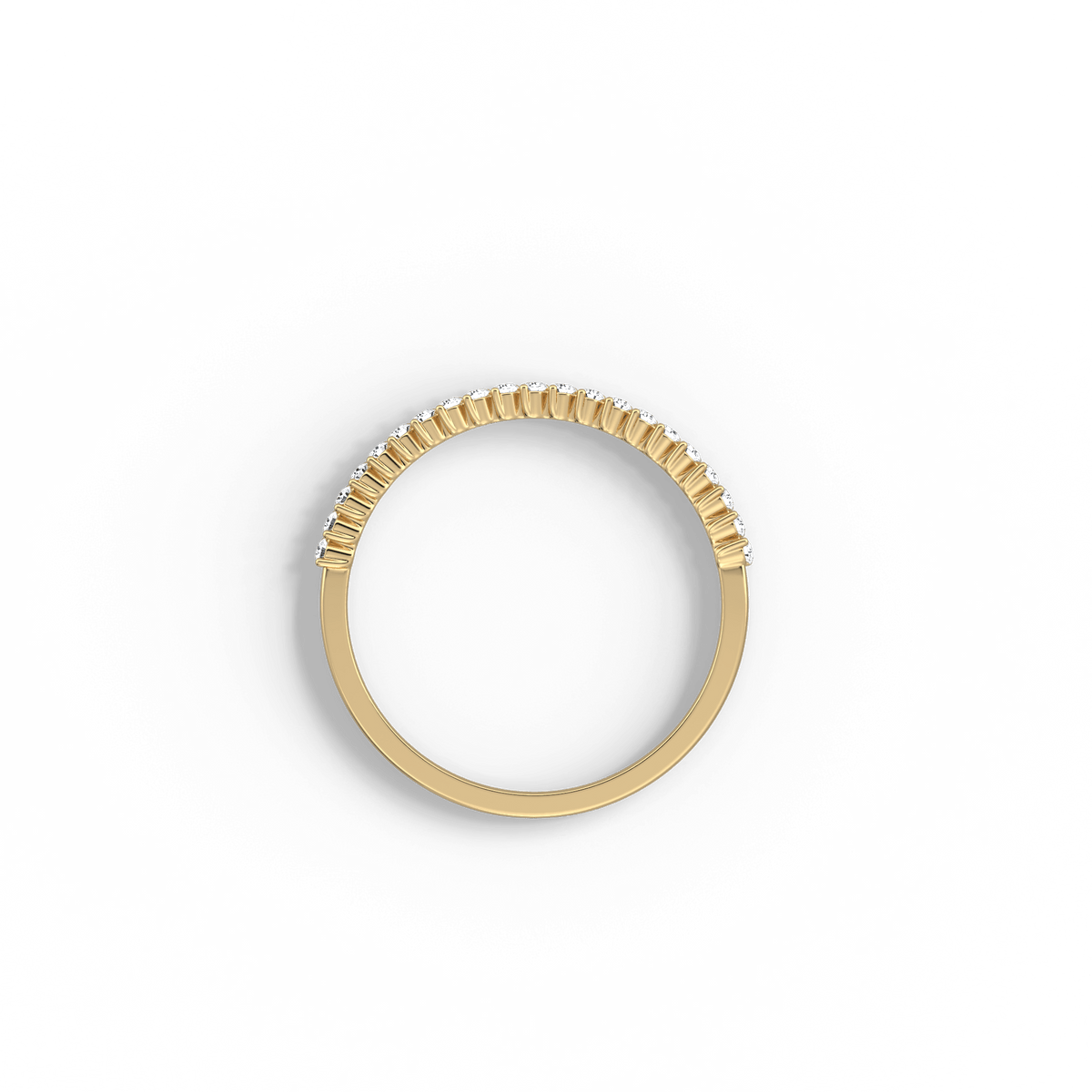 0.18CTW Half Eternity Stackable Ring - 