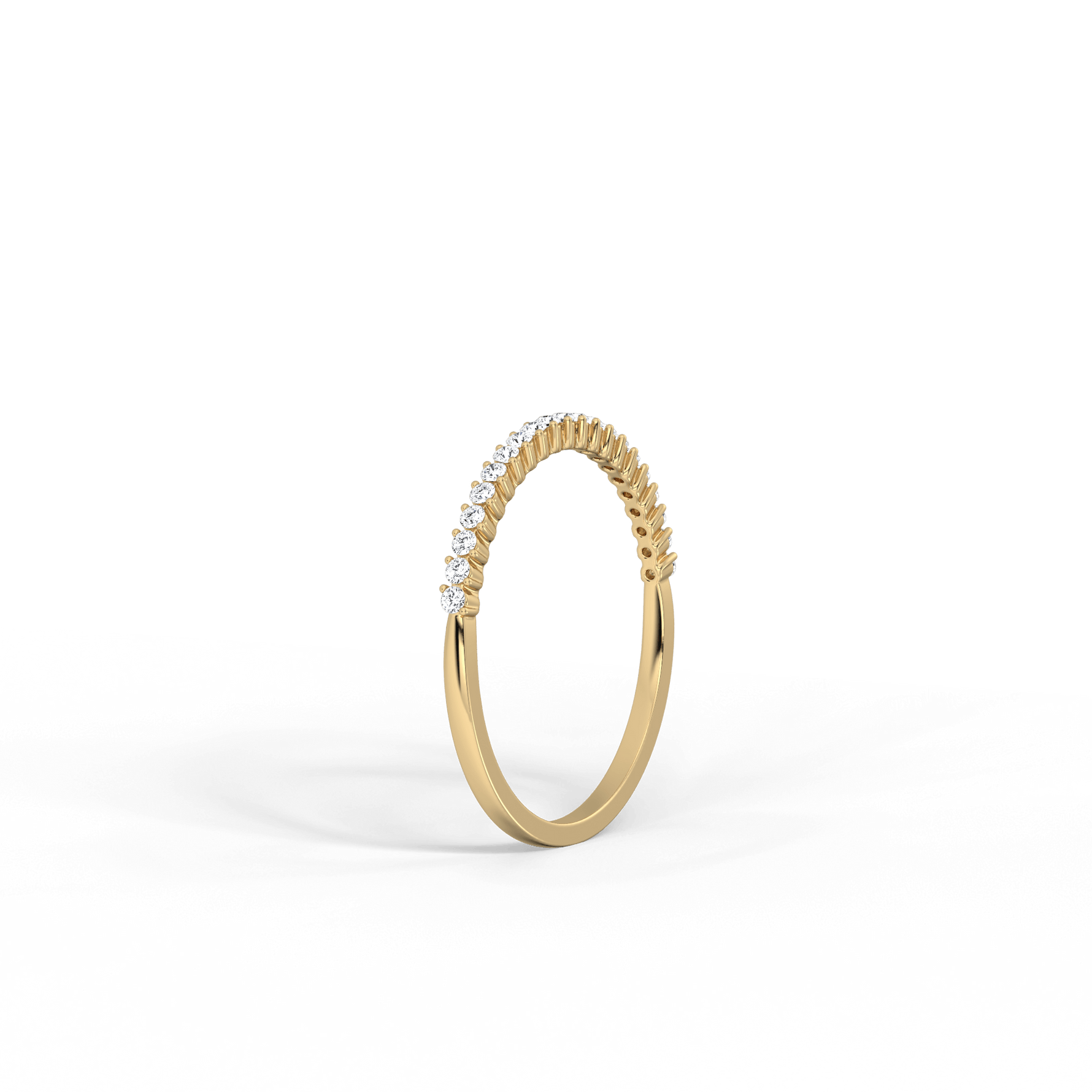 0.18CTW Half Eternity Stackable Ring - 