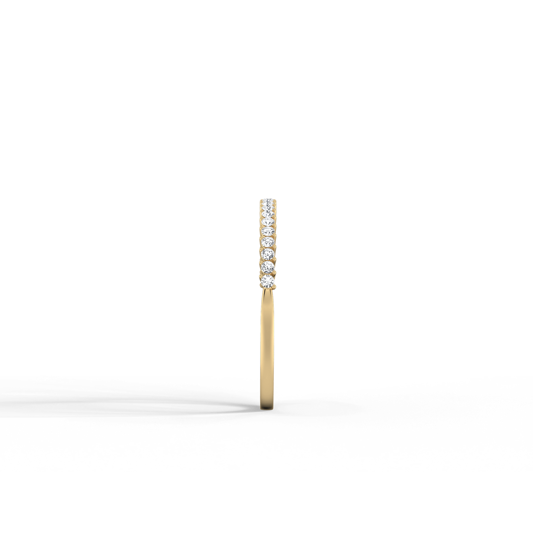 0.18CTW Half Eternity Stackable Ring - 