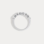 Lab Grown Diamond Half Eternity Stackable Ring In 14K Solid Gold/Platinum - Rings