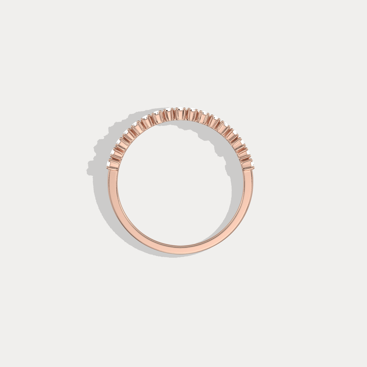 Petite Lab Diamond Cluster Wedding Ring In 14K Solid Gold/Platinum - Rings