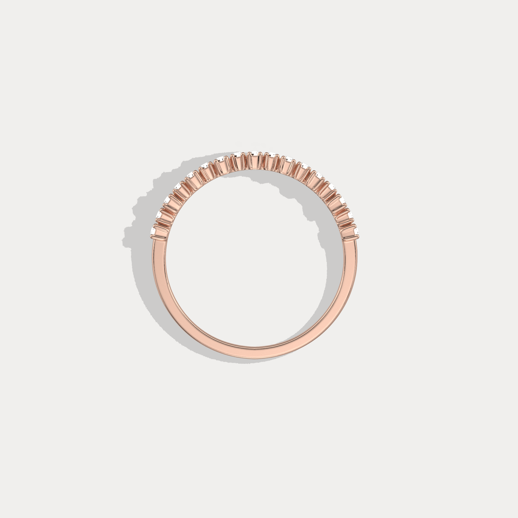 Petite Lab Diamond Cluster Wedding Ring In 14K Solid Gold/Platinum - Rings