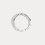 Petite Lab Diamond Cluster Wedding Ring In 14K Solid Gold/Platinum - Rings