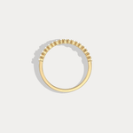 Petite Lab Diamond Cluster Wedding Ring In 14K Solid Gold/Platinum - Rings