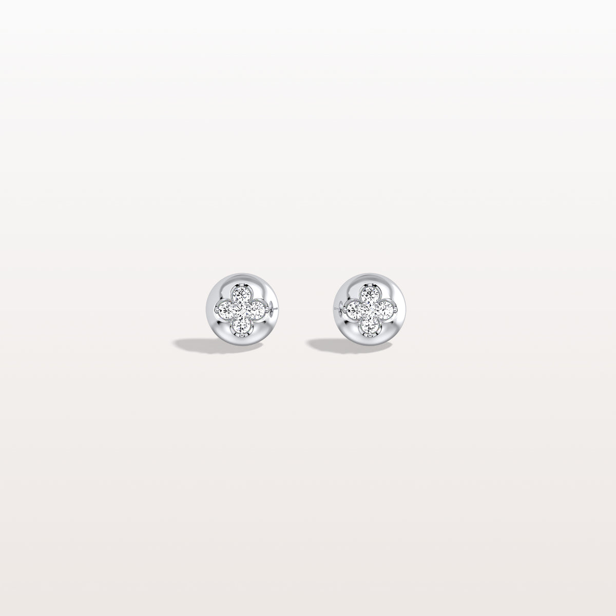 Lab Diamond Blossom Stud Earrings - Earrings