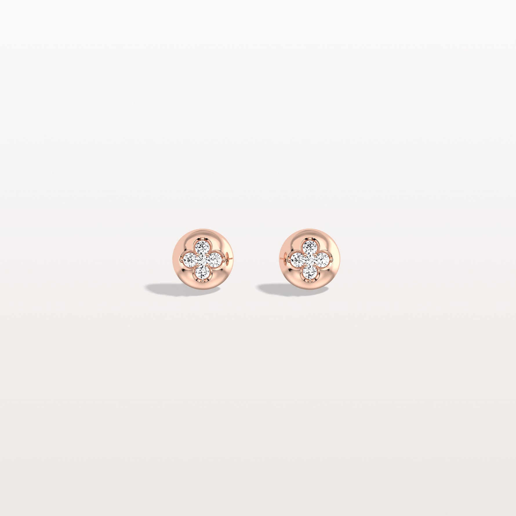 Lab Diamond Blossom Stud Earrings - Earrings