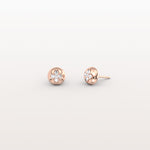 Lab Diamond Blossom Stud Earrings - Earrings