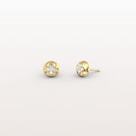 Lab Diamond Blossom Stud Earrings - Earrings