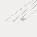 0.5CTW Lab Grown Diamond Butterfly Necklace In 14K Solid Gold/Platinum - Necklaces
