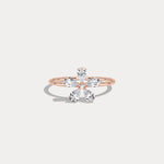 0.51CTW Lab Grown Diamond Floral Ring - Rings