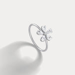 0.51CTW Lab Grown Diamond Floral Ring - Rings