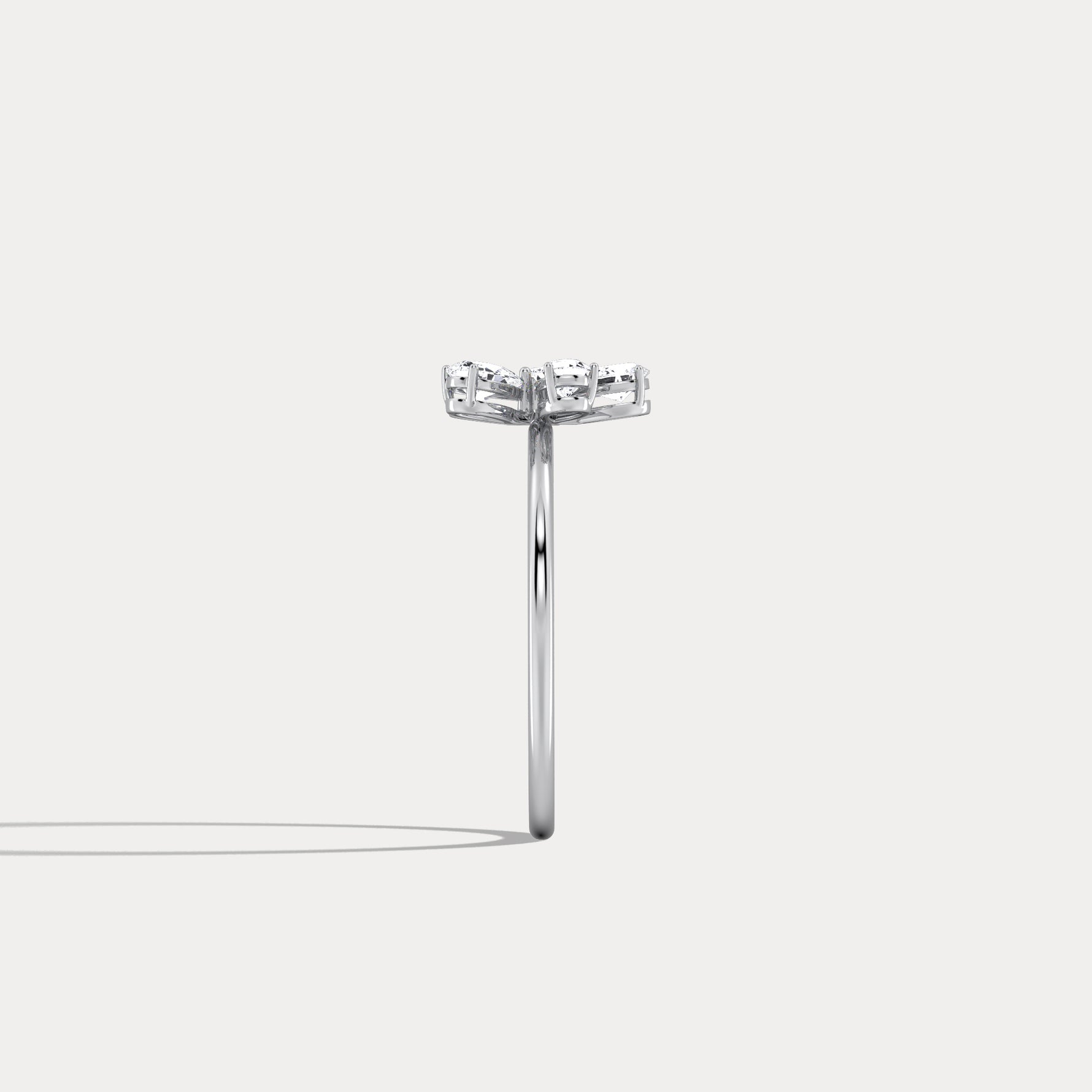 0.51CTW Lab Grown Diamond Floral Ring - Rings