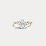 0.51CTW Lab Grown Diamond Floral Ring - Rings