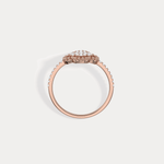 14K Gold / Platinum Pave Lab - Grown Diamond Clover Ring - Rings