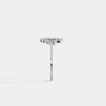14K Gold / Platinum Pave Lab - Grown Diamond Clover Ring - Rings