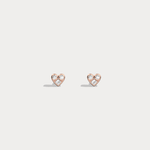 14K Gold/Platinum Heart - Shaped Lab - Grown Diamond Stud Earrings - Earrings