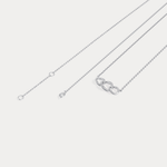 14K Solid Gold Unite Pendant Necklace With Lab Diamond - Necklaces