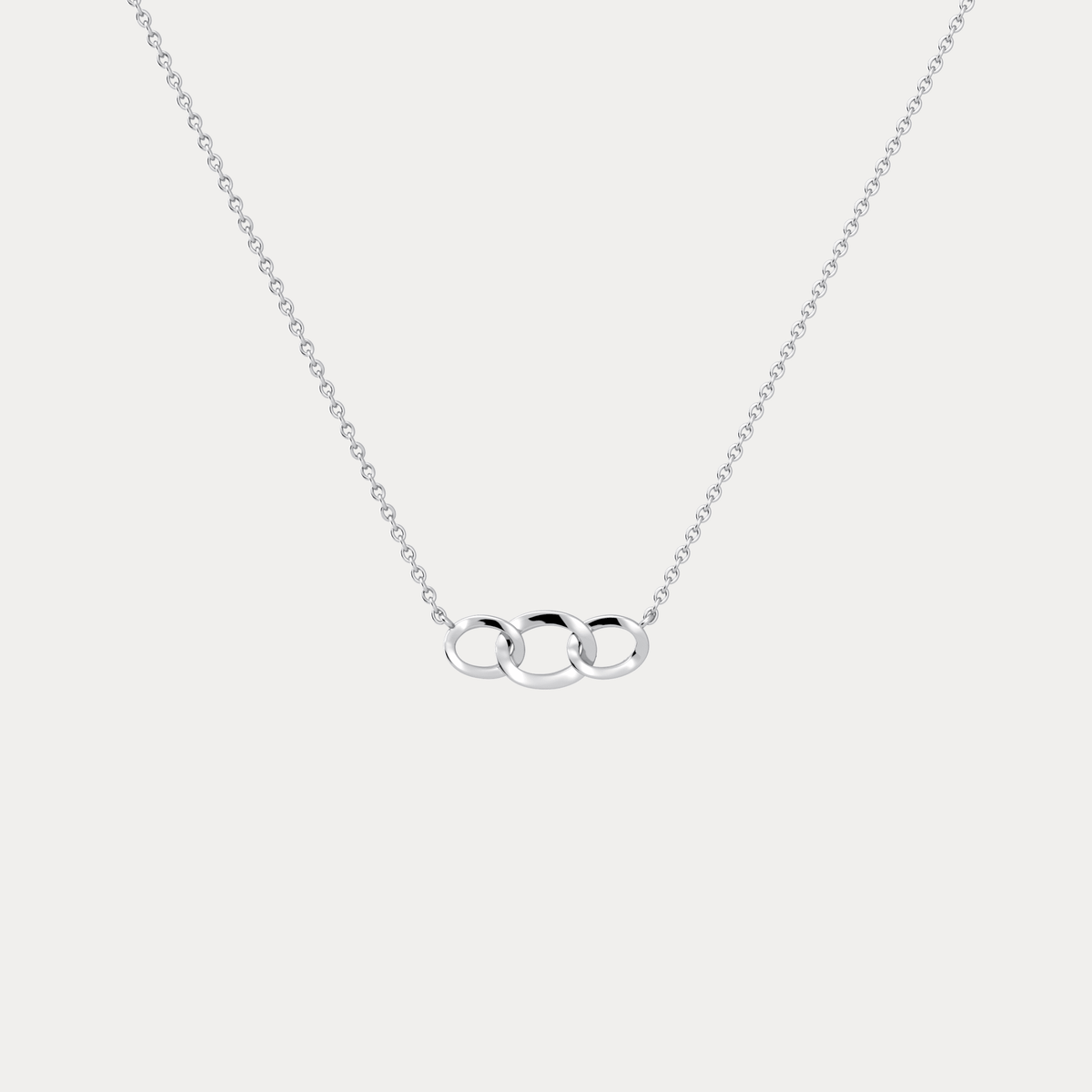 14K Solid Gold Unite Pendant Necklace With Lab Diamond - Necklaces