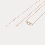 14K Solid Gold Unite Pendant Necklace With Lab Diamond - Necklaces