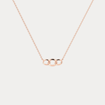 14K Solid Gold Unite Pendant Necklace With Lab Diamond - Necklaces