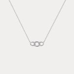 14K Solid Gold Unite Pendant Necklace With Lab Diamond - Necklaces