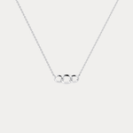 14K Solid Gold Unite Pendant Necklace With Lab Diamond - Necklaces