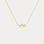 14K Solid Gold Unite Pendant Necklace With Lab Diamond - Necklaces