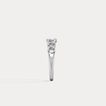 14K Gold Interlocking Chain Ring with Lab - Grown Diamond Accents - Rings