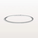 3.11CTW VVS Lab Grown Diamond Full Eternity 7 Inches Flexible Bangle - Bracelets