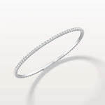 3.11CTW VVS Lab Grown Diamond Full Eternity 7 Inches Flexible Bangle - Bracelets