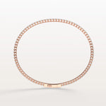 3.11CTW VVS Lab Grown Diamond Full Eternity 7 Inches Flexible Bangle - Bracelets