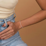 3.11CTW VVS Lab Grown Diamond Full Eternity 7 Inches Flexible Bangle - Bracelets