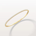 3.11CTW VVS Lab Grown Diamond Full Eternity 7 Inches Flexible Bangle - Bracelets