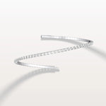 3.35CTW VVS Lab Grown Diamond Full Eternity 7 Inches Flexible Bangle - Bracelets