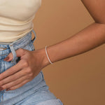 5.08CTW VVS Lab Grown Diamond Full Eternity 7.3 Inches Flexible Bangle - Bracelets