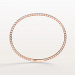 5.08CTW VVS Lab Grown Diamond Full Eternity 7.3 Inches Flexible Bangle - Bracelets